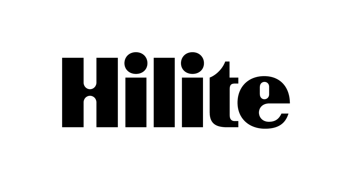 Official black Hilite wordmark on a white background. Image credit: Hilite.